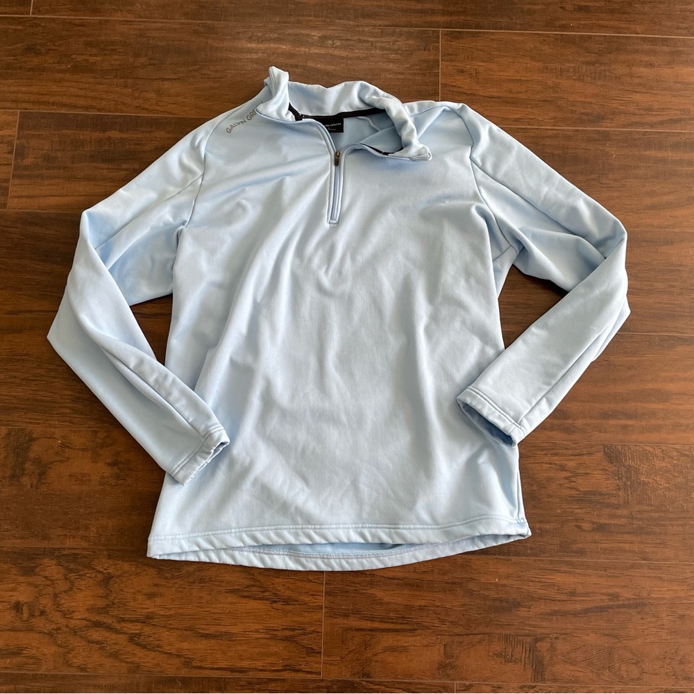 Galvin Green Sweater Adult Extra Large Blue 1/4 Zip Pullover Golf Performance